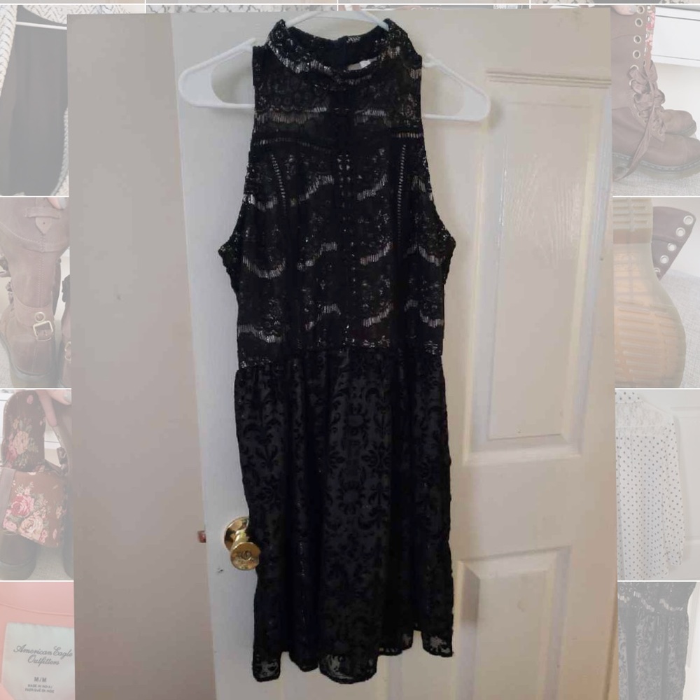 Black cocktail dress